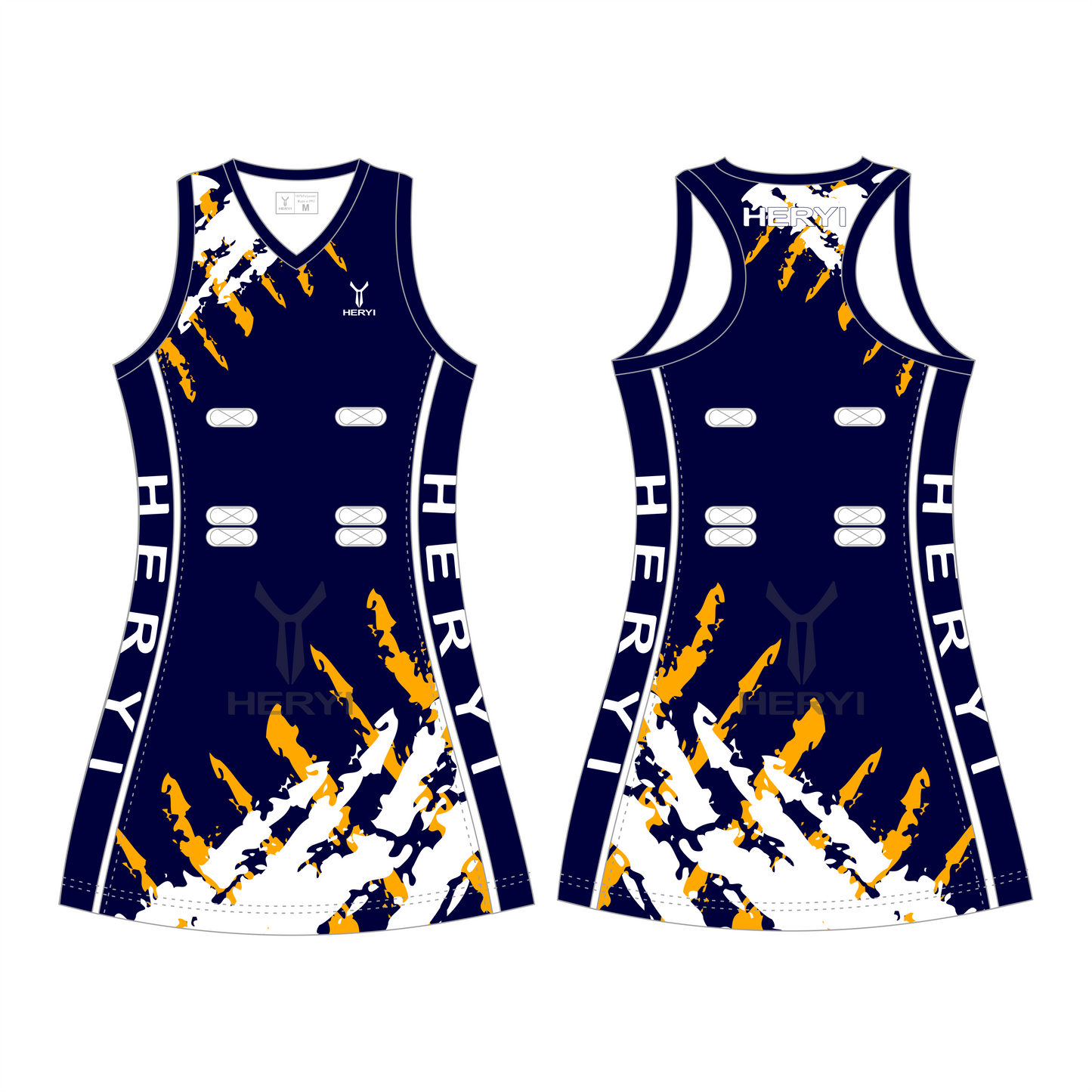 Custom design netball uniforms