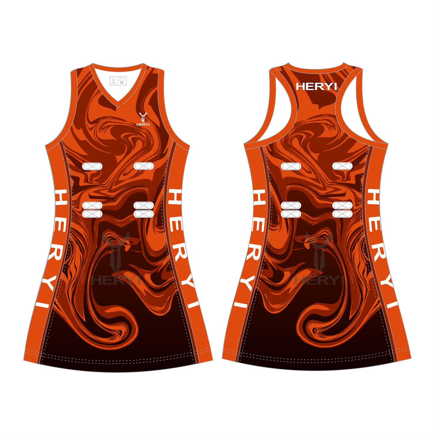 Custom design netball uniforms