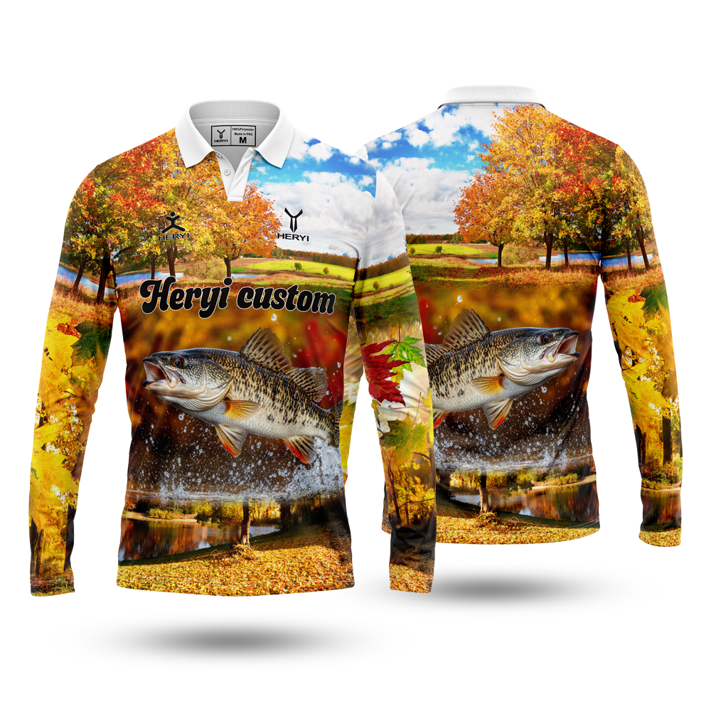 Custom sublimation logo fishing shirts