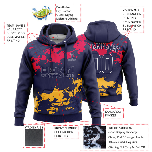 Custom Design Sublimation Hoodies Sweatshirts H103-16
