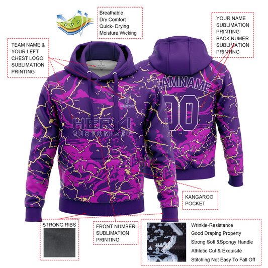 Custom Gym Sublimation Hoodies H103-34
