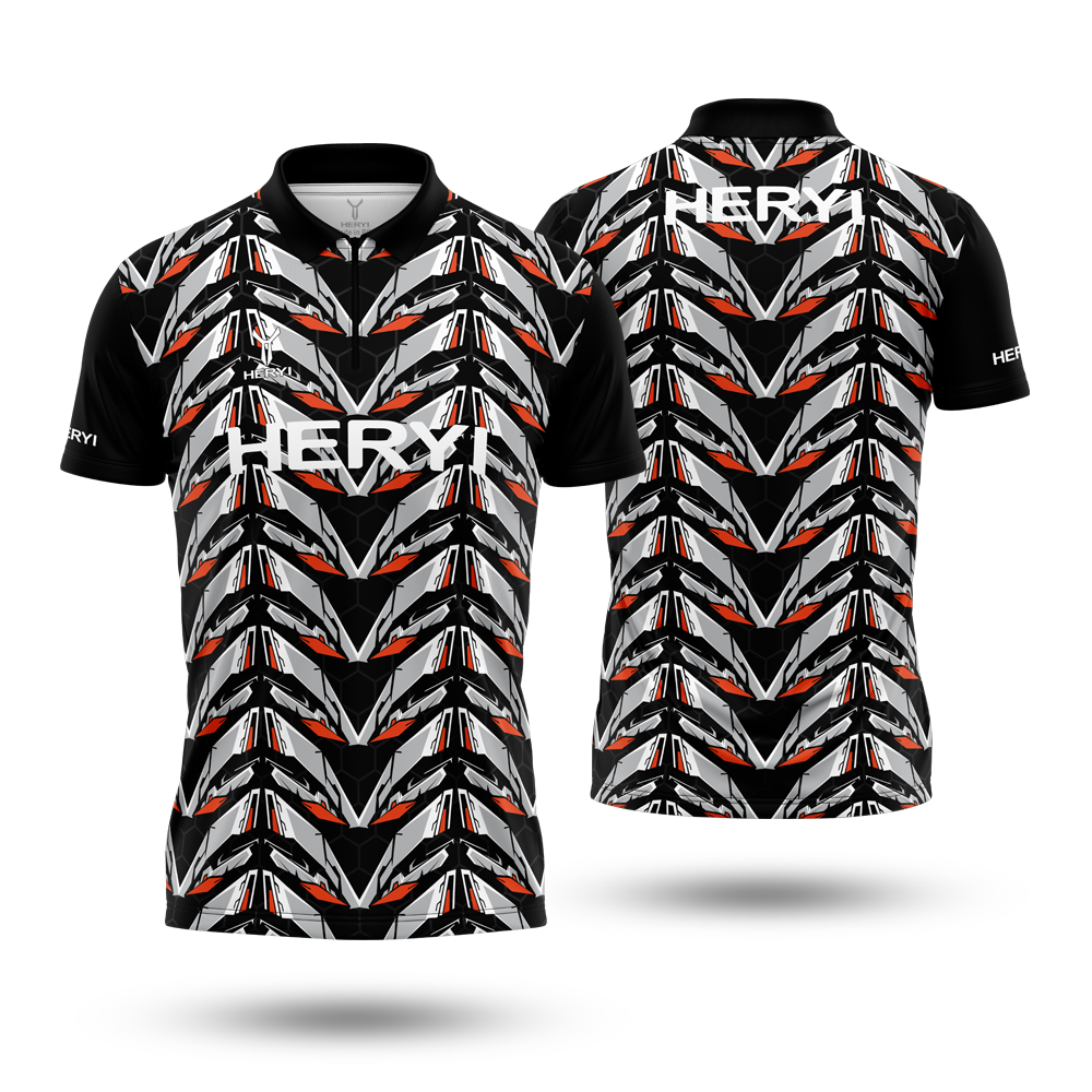 Custom Breathable Absorb Sweat Sublimation Dart Polo Shirt