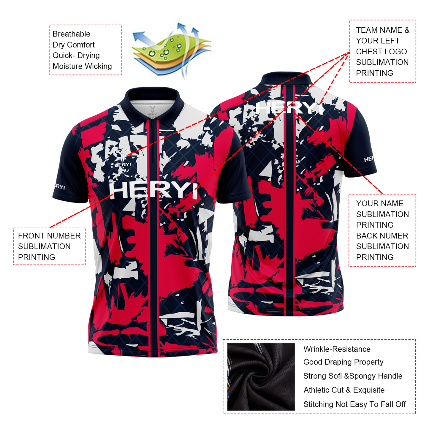 Custom Absorb Sweat Dart Shirt