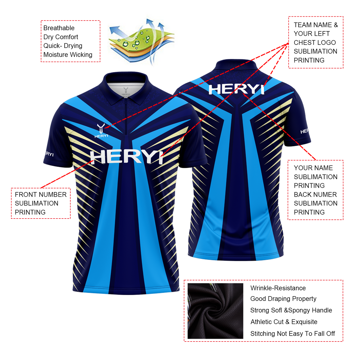 OEM Custom Sublimation Polo Darts Shirt