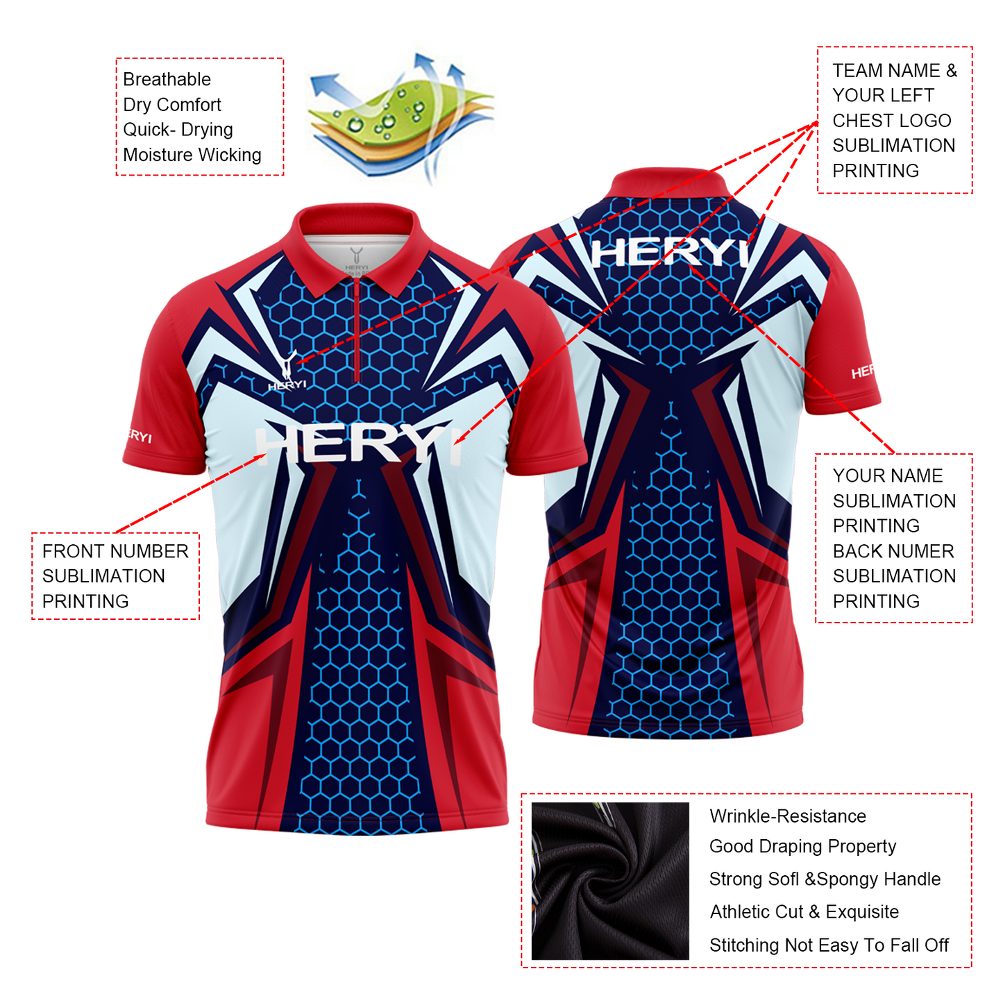 Custom Men's Sport Clothing Dart Shirt Polo Shirts