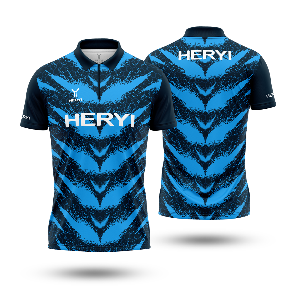 Custom Breathable Absorb Sweat Sublimation Dart Polo Shirt