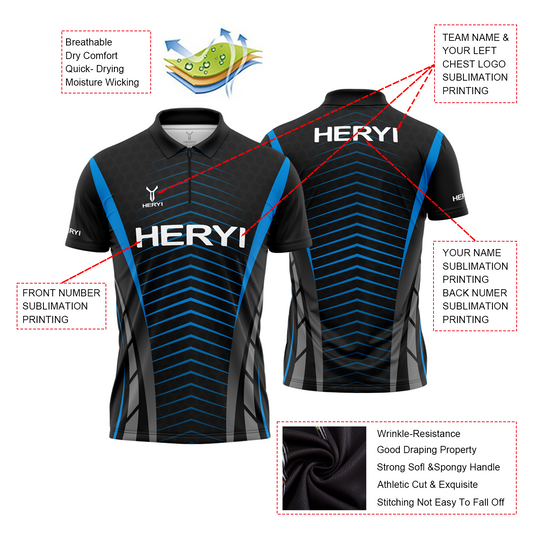 Original Polo Shirt Custom Logo Sublimation Polo T-shirt Breathable Quick-dry Casual Polyester for Men