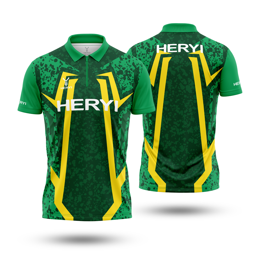 Custom Dart Shirt Sublimation Darts Polo Shirts With Zipper