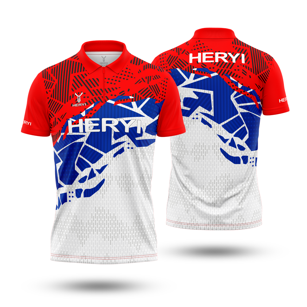 Customized Sublimation Embroidery Quick-dry Dart Polo Shirt