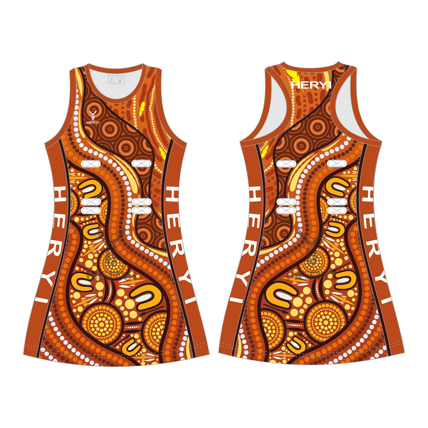 Custom aboriginal australians netball uniform