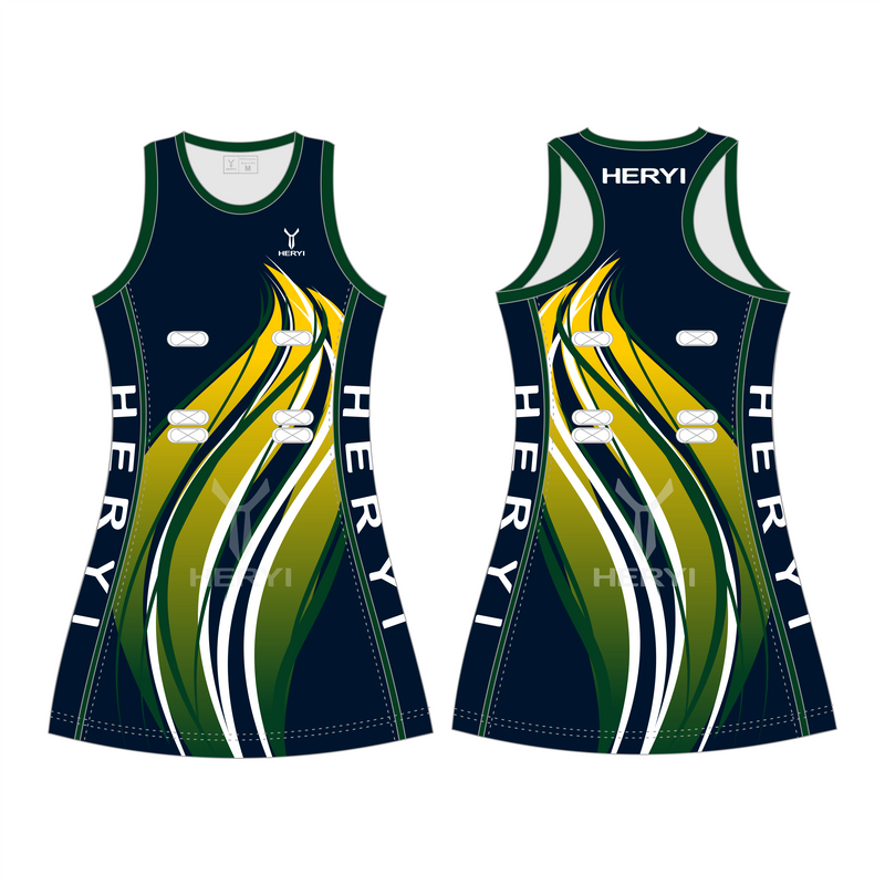 Custom sublimation brand logo netball dress