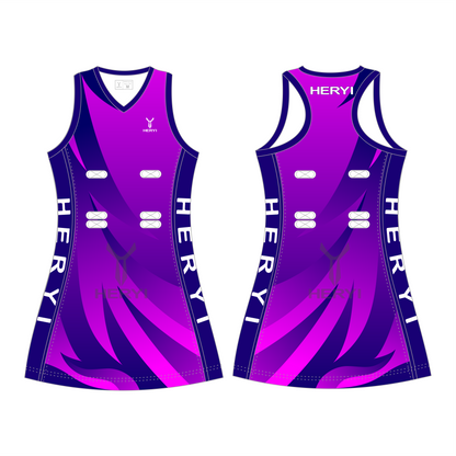 Custom V-neck netball dress