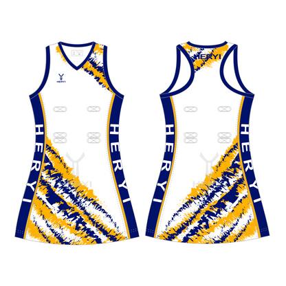 Custom Netball Uniforms v-neck