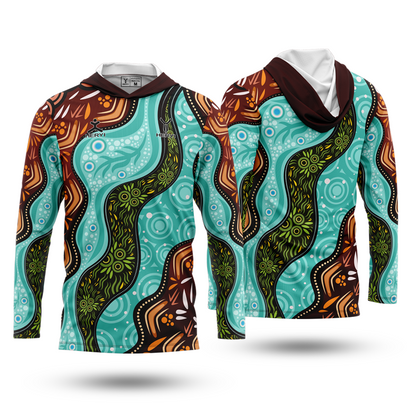 Custom Sublimation Logo Aboriginal Fishing Shirt