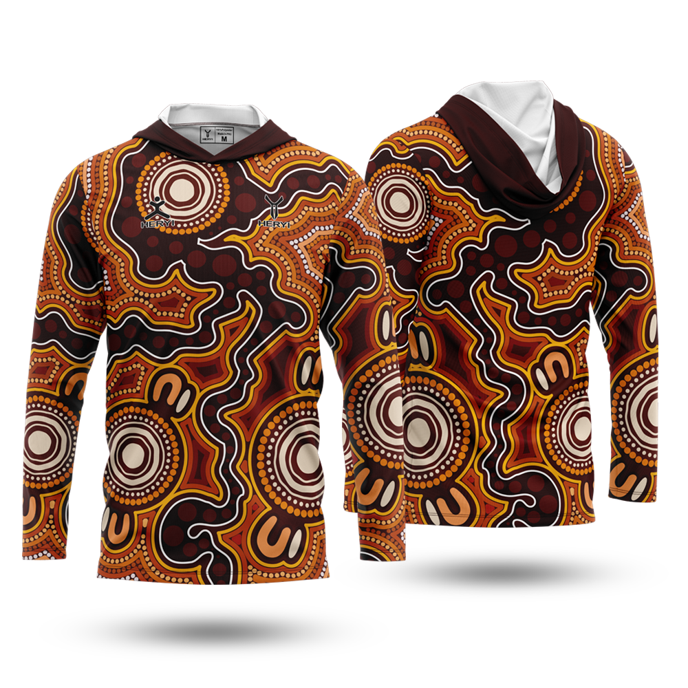 Custom Sublimation Logo Aboriginal Fishing Shirt