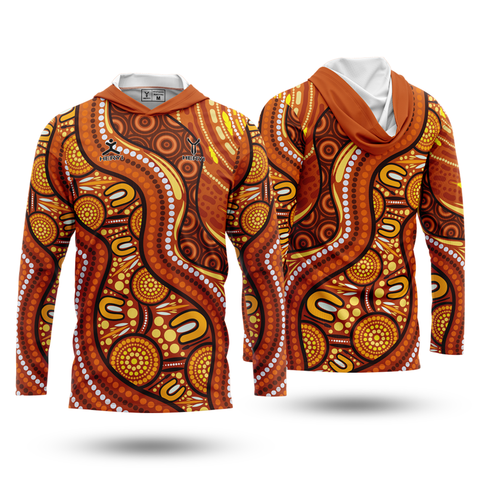Custom Sublimation Aboriginal Men's Fishing Uniforms