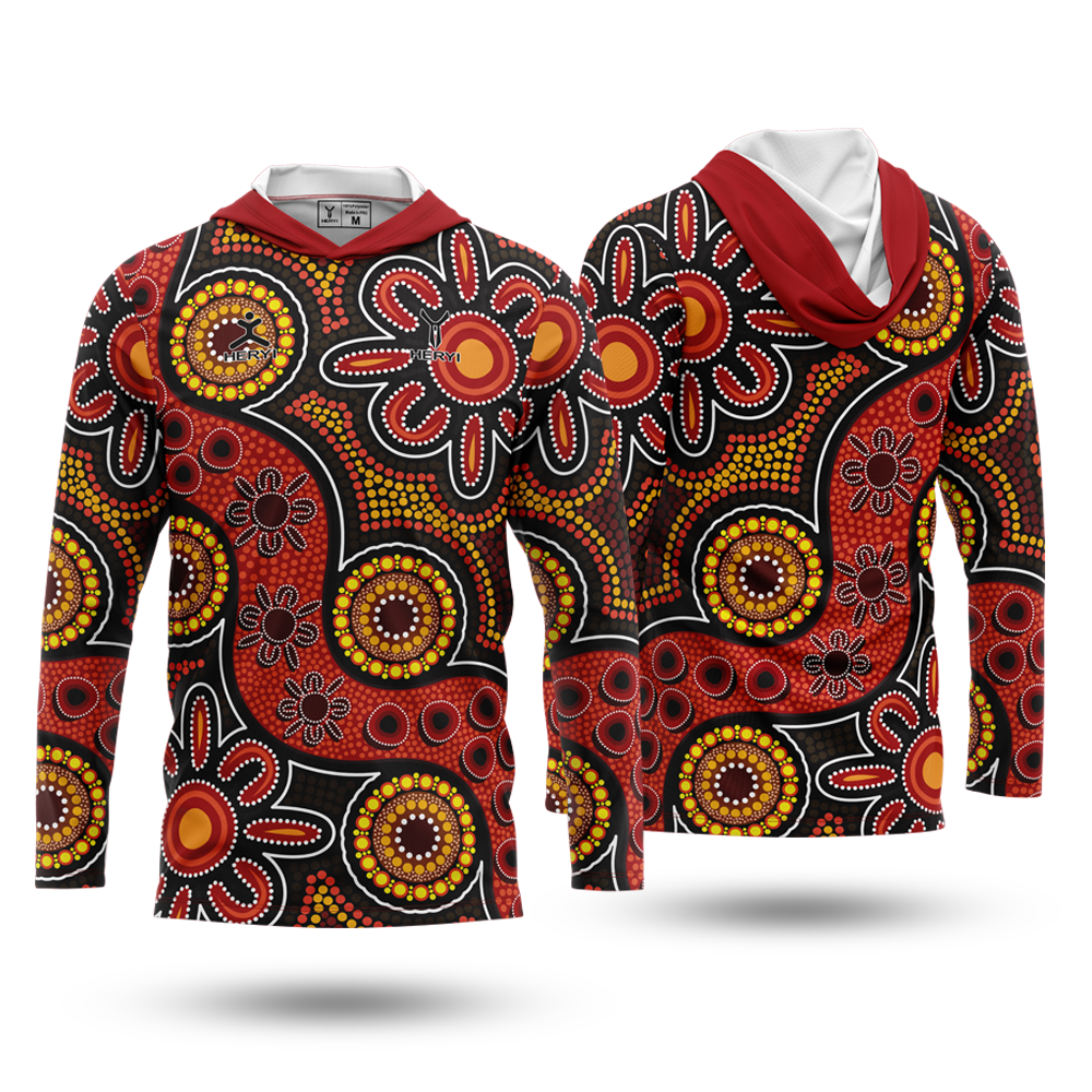 Custom Sublimation Aboriginal Men's Fishing Uniforms