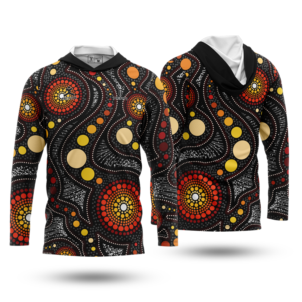 Custom Sublimation Aboriginal Men's Fishing Uniforms