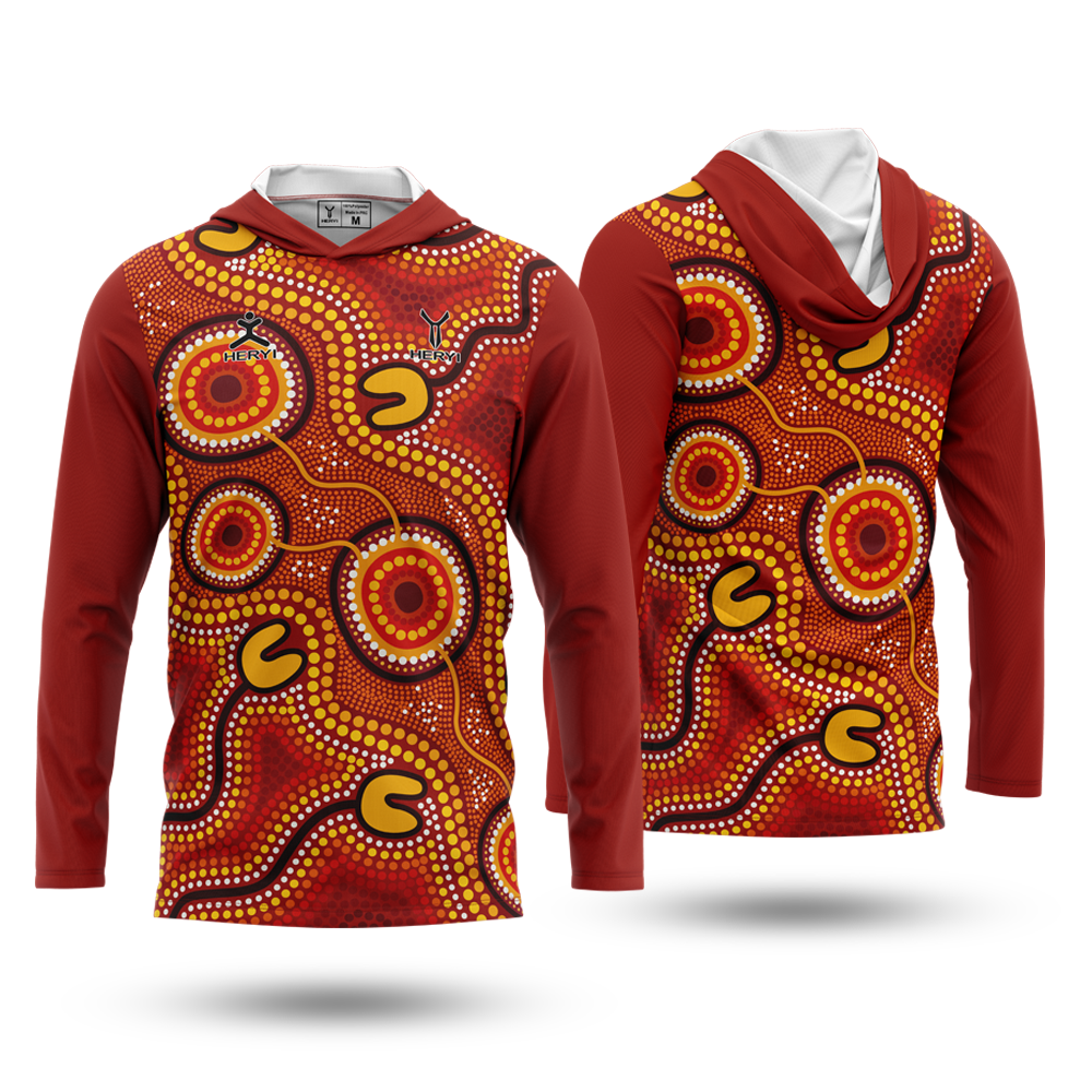 Custom Sublimation Aboriginal Men's Fishing Uniforms