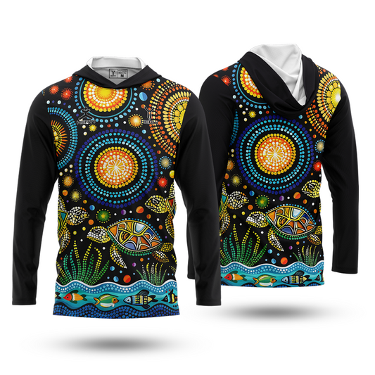 Custom Sublimation Aboriginal UPF50+ Fishing Shirts
