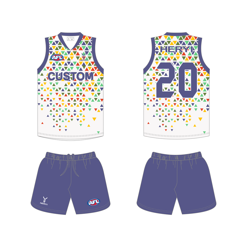 Custom 100% Polyester Sublimated Australian Football Jersey AFL Rugby Football Singlet