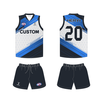 Custom 100% Polyester Sublimated Australian Football Jersey AFL Rugby Football Singlet