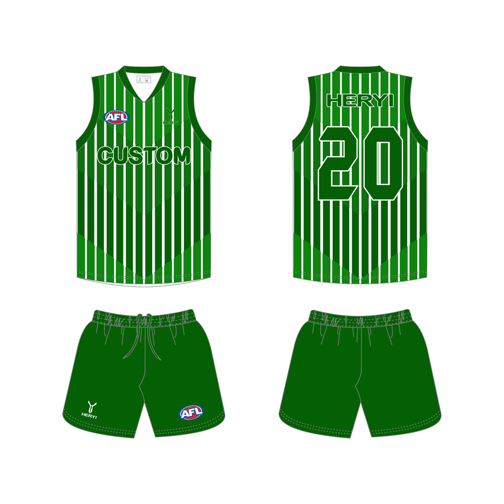 Custom 100% Polyester Sublimated Australian Football Jersey AFL Rugby Football Singlet