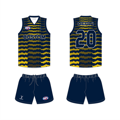 Custom 100% Polyester Sublimated Australian Football Jersey AFL Rugby Football Singlet