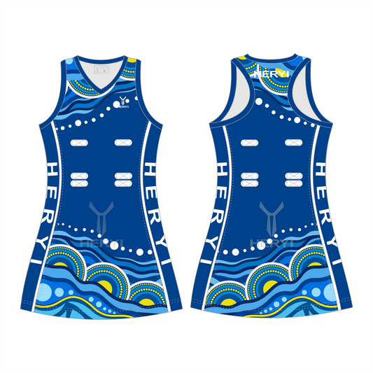 Custom Polynesian Netball Dress Sublimation Aboriginal Netall Uniform