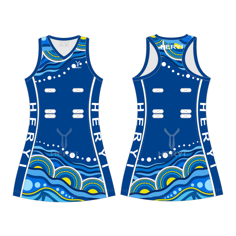Custom Polynesian Netball Dress Sublimation Aboriginal Netall Uniform