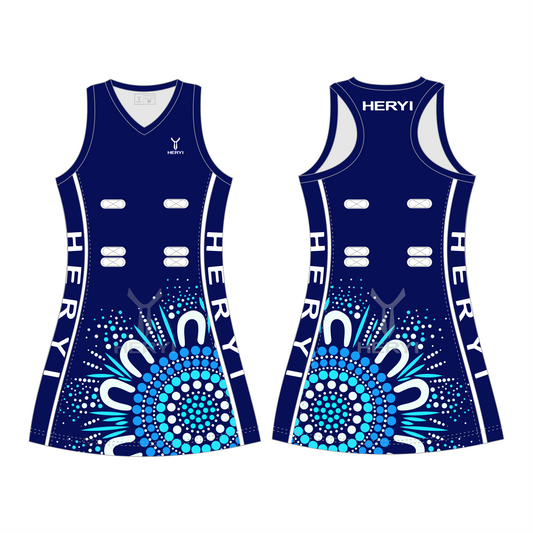 Customized Sublimated Unisex Aboriginal Netball Jersey