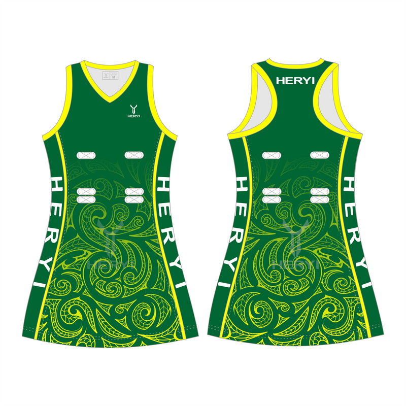 Custom Polnesian Netball Uniform Dresses