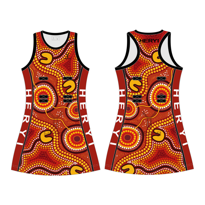 Custom aboriginal australians netball uniform