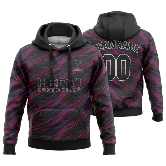Custom Logo Sublimation All Over Digital Full Printed De Velour Sweatshirt Hoodies H103-12