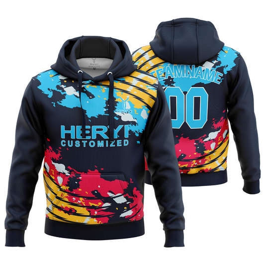 Custom Design Sublimation Full Print Men Reversible Hoodie H103-15