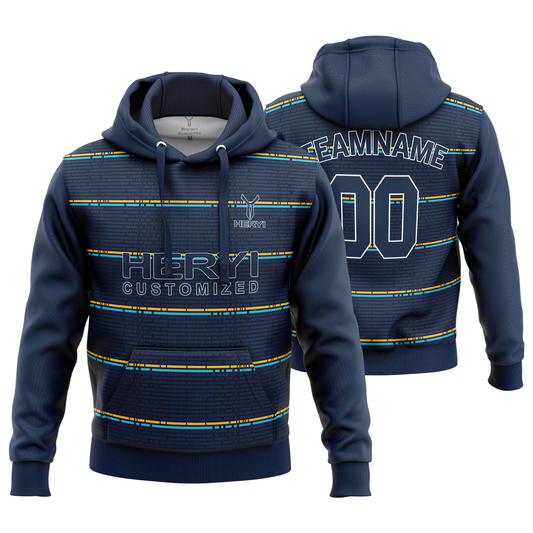 Custom Men's Hoodie Hockey Jersey Hoodie H103-20