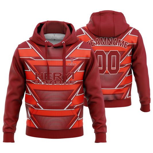 Custom Sports Wear Sublimation Hoodies  H103-22