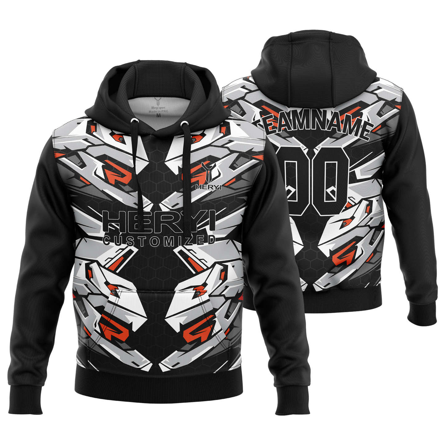 Custom Polyester Sports Hoodie H103-3