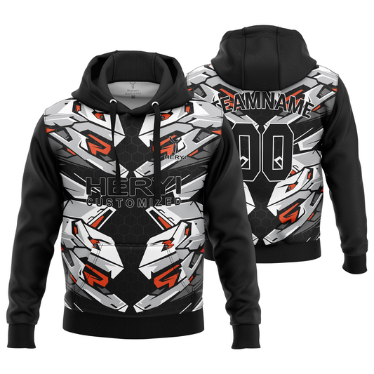 Custom logo Printing Sublimation Men Pullover Blue Hoodies and Sweatshirt H103-28