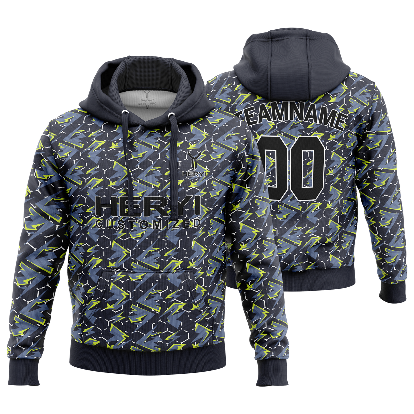 Custom Design Sublimation Full Print Men Reversible Hoodie H103-15