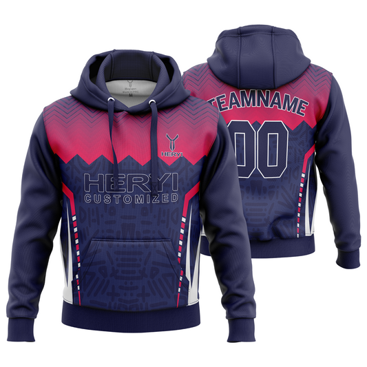 Custom Sublimation Print Bear & Bulldogs Club Hoodie H103-4