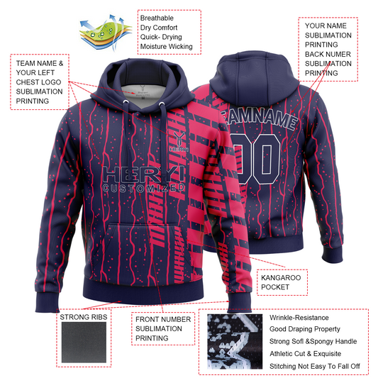 Custom Sublimation Winter Training Hoodies H103-2