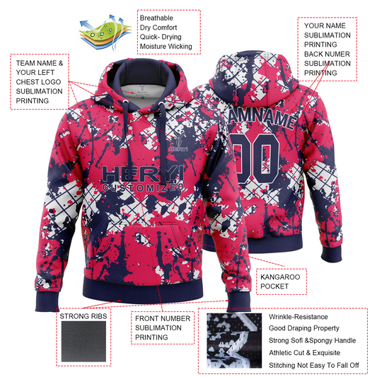 Custom Polyester Sports Hoodie H103-3