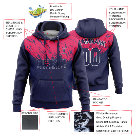 Custom Plain Hoodies Unisex H103-7