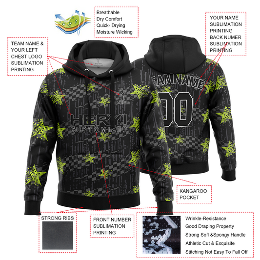 Custom Sublimation Oversized Hooded Sweatshirt H103-13