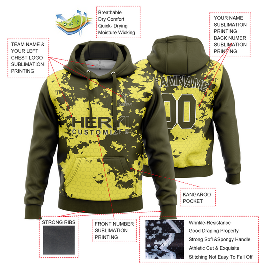 Custom Sports Wear Sublimation Hoodies Sweatshirt H103-24
