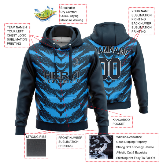 Custom Quick Dry Sublimated Hoodie H103-33