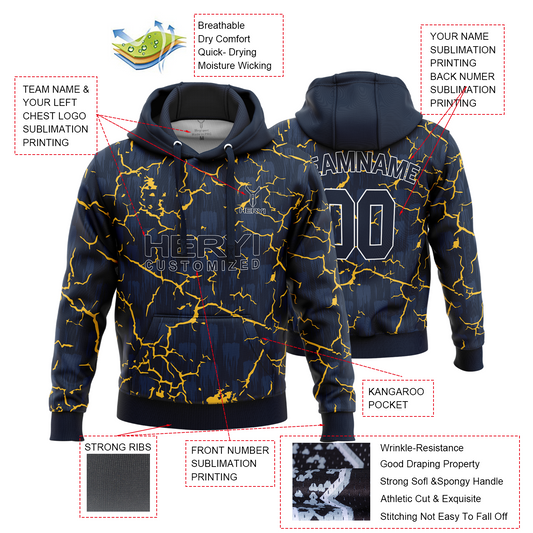 Custom Premium Sublimation Sports Hoodie H103-35