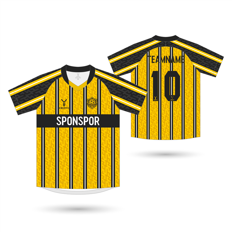 High-Visibility Yellow & Black Teamwear | Custom Raglan Manufacturer