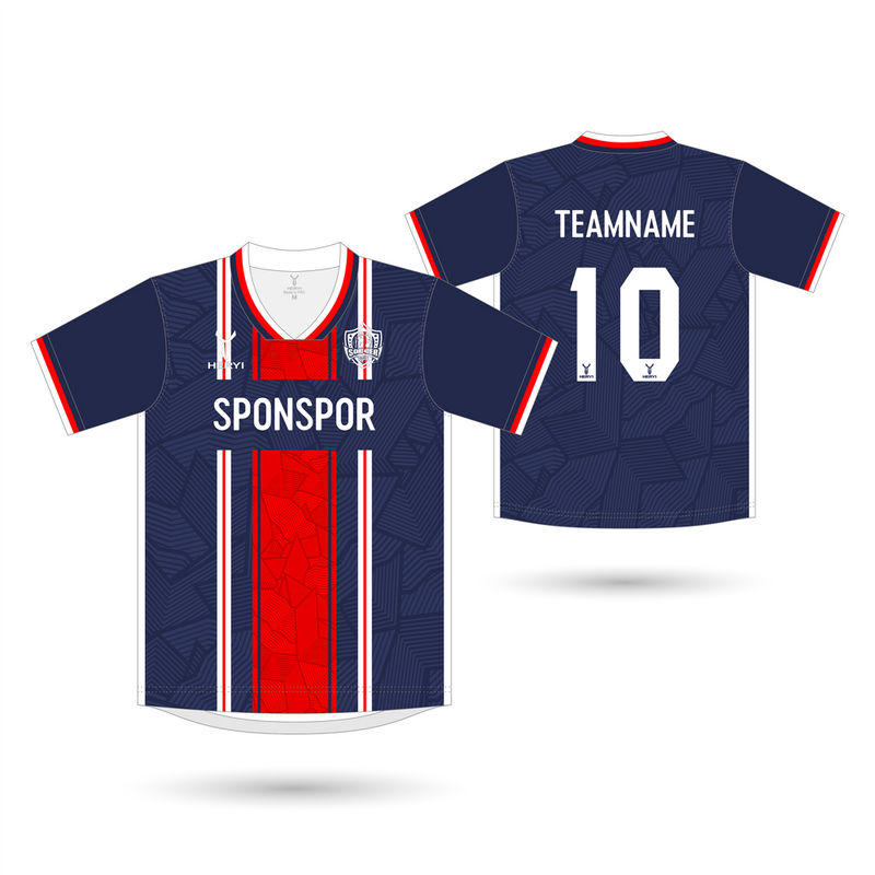 Paris Style Navy & Red Center Stripe Kit | Geometric Texture Maker